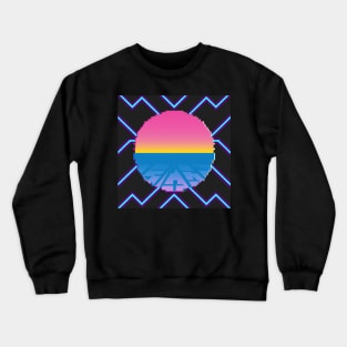 Cyber sun circle Crewneck Sweatshirt